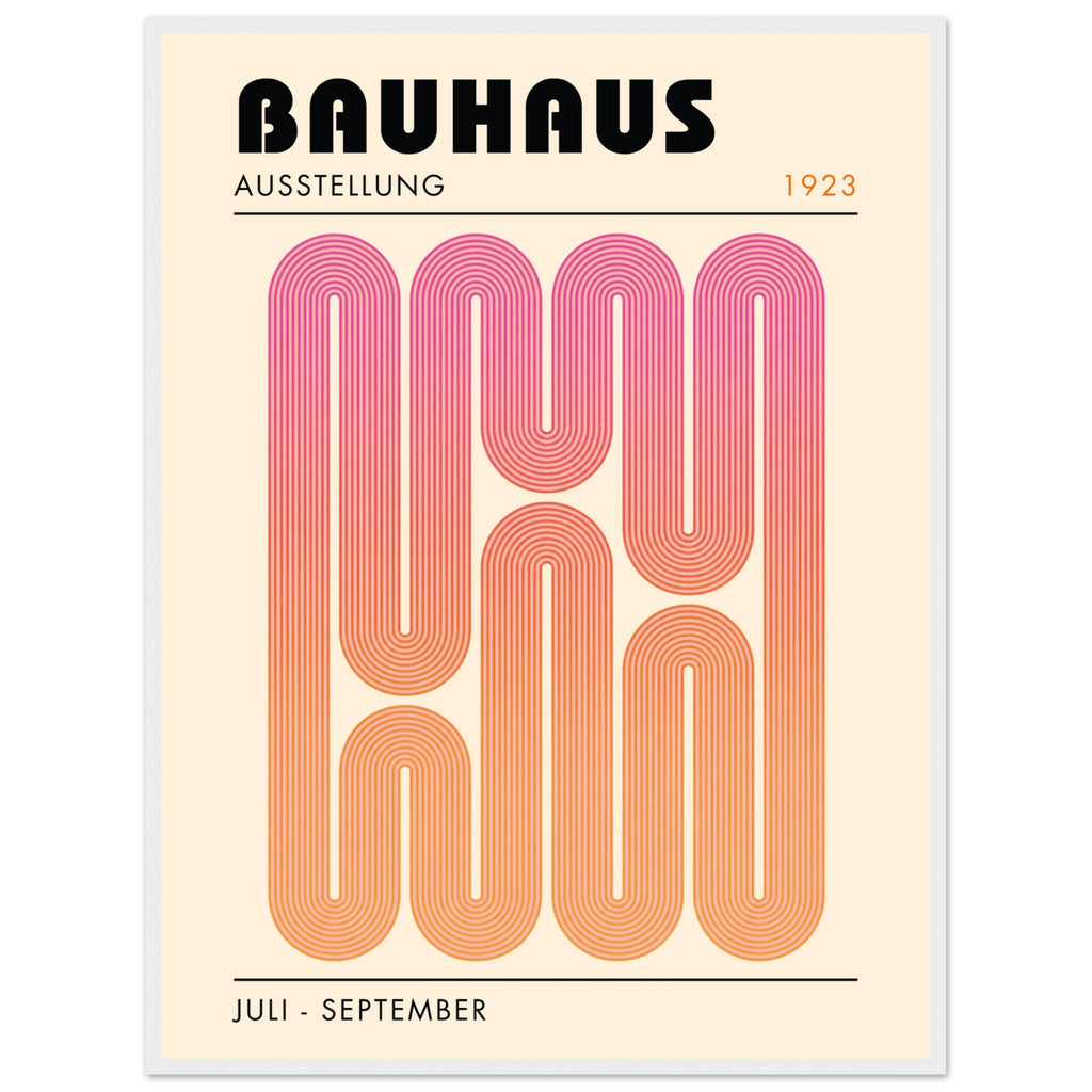 Bauhaus 1923 Set – Arched Columns in Pink & Orange